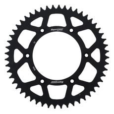 Aluminijasti zadnji verižnik (zobnik) SUPERSPROX RAL-8000:52-BLK črna 52T, 520