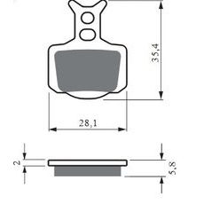 Zavorne obloge GOLDFREN 439 S33 OFF-ROAD FRONT