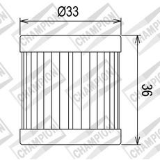 Oljni filter CHAMPION COF081 100609035