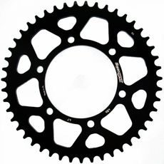 Aluminijasti zadnji verižnik (zobnik) SUPERSPROX RAL-486:47-BLK črna 47T, 520