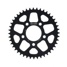 Aluminijasti zadnji verižnik (zobnik) SUPERSPROX RAL-728:44-BLK črna 44T, 520