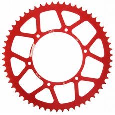 Aluminijasti zadnji verižnik (zobnik) SUPERSPROX RAL-1133:58-RED rdeč