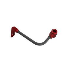 Lever guard ACCOSSATO DE007 with black hose and joint left, carbon