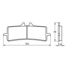 Zavorne obloge ACCOSSATO AGPA106 EV2
