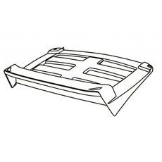 Top pannier rack SHAD D1B40PTR for SH40