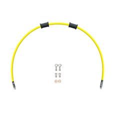 Set cevi za sklopko Venhill POWERHOSEPLUS KAW-11010C-YE (1 cev v kompletu) Yellow hoses, chrome fittings