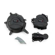 Engine protective covers PUIG 21663N črna included right, left and alternator caps