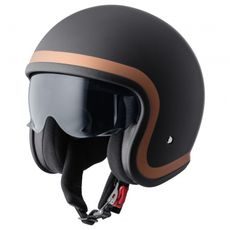 Jet čelada GMS RIDE ZG11702 matt black-bronze S
