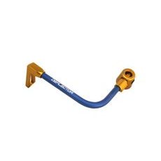 Lever guard ACCOSSATO DE002 with blue hose and joint left, aluminium