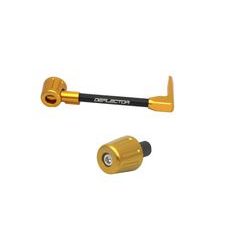 Lever guard in aluminium + left end ACCOSSATO DE004 with black hose and joint right