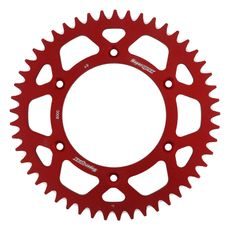 Aluminijasti zadnji verižnik (zobnik) SUPERSPROX RAL-8000:49-RED rdeč 49T, 520