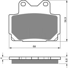 Zavorne obloge GOLDFREN 067 S33 STREET FRONT
