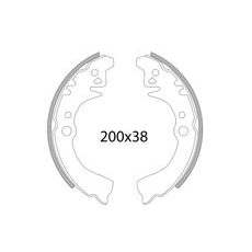 Zavorne čeljusti RMS 225120620 set zadaj