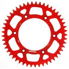 Rear ALU sprocket SUPERSPROX RAL-210:49-RED rdeč 49T, 520