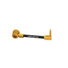Lever guard ACCOSSATO DE001 with black hose and joint right, aluminium
