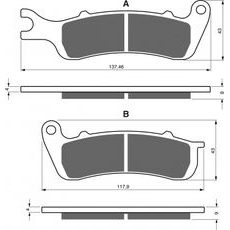 Zavorne obloge GOLDFREN 401 S33 STREET FRONT
