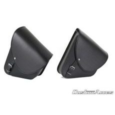 Leather saddlebag CUSTOMACCES BARCELONA APB001N črna par