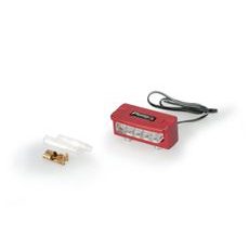 Licence support light PUIG FLASH 4136R rdeč alu with LEDs