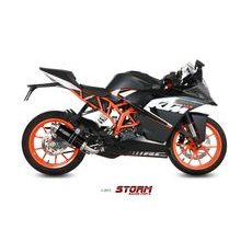 Celoten izpušni sistem 1x1 STORM GP KT.016.LXSB Kovinsko črna