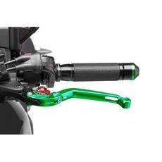 Clutch lever without adapter PUIG 260VR poklopna (foldable) green/red