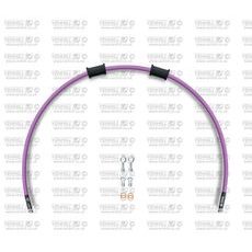Set prednjih zavornih cevi Venhill POWERHOSEPLUS APR-6003F-PU (1 cev v kompletu) Purple hoses, chromed fittings