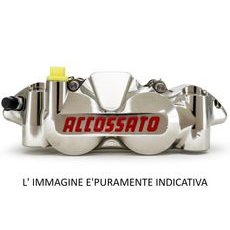 Radial brake caliper ACCOSSATO PZ010 CNC-worked monoblock 108 mm distance with pistions in titanium, Off-set 21mm