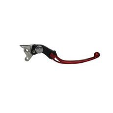 Adjustable folding lever ACCOSSATO LV009 in aluminium for original brake master cylinders rdeč