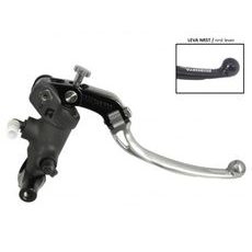 Radial brake master cylinder ACCOSSATO PC008 PRS 19 x 17-18-19 with folding lever,silver