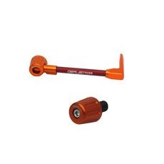 Lever guard in aluminium + left end ACCOSSATO DE004 with red hose and joint right