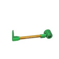 Lever guard ACCOSSATO DE002 with gold hose and joint left, aluminium