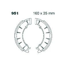 Brake shoe set EBC 951