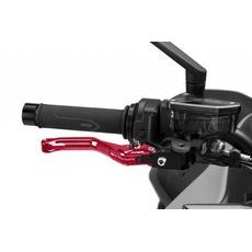 Brake lever without adapter PUIG 4.0 4130RN kratka (short) red/black