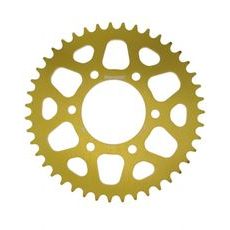 Aluminijasti zadnji verižnik (zobnik) SUPERSPROX RAL-478:43-GLD zlata 43T, 520