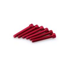 Screws PUIG ANODIZED 0524R rdeč M8 x 50mm (6pcs)