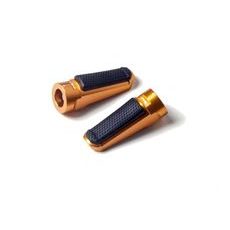 Footpegs without adapters PUIG SPORT 7318O zlata with rubber
