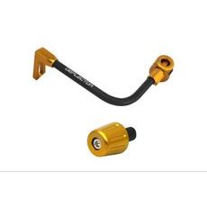 Lever guard in aluminium + right end ACCOSSATO DE005 with black hose and joint levi
