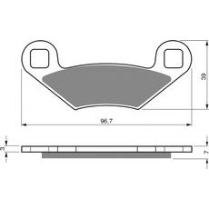 Zavorne obloge GOLDFREN 162 S33 OFF-ROAD FRONT