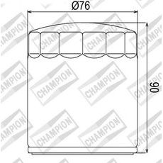 Oljni filter CHAMPION COF451 100609155