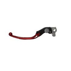 Adjustable folding lever ACCOSSATO LV010 in aluminium for original clutch master cylinders rdeč