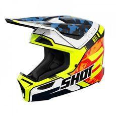 Helmet SHOT FURIOUS KID FLASH A05-21OC-BK1-03 neon yellow glossy L