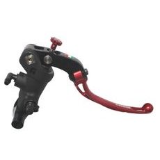Radial brake master cylinder ACCOSSATO PC008 PRS 19 x 17-18-19 with folding lever,red