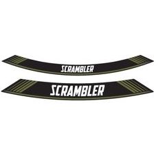 Rim strip PUIG SCRAMBLER 9134V zelena set of 8 rim strips