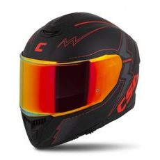 Integralna čelada CASSIDA Integral GT 2.1 Flash matt black/ metallic red/ dark grey 2XL