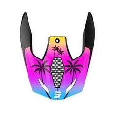 Helmet peak SHOT FURIOUS MIAMI A05-21OC-C01-P01 orange glossy