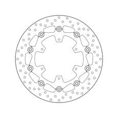 Zavorni disk BREMBO 78B408A8 floating