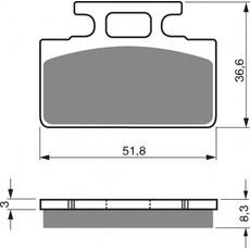 Zavorne obloge GOLDFREN 161 S33 OFF-ROAD FRONT