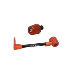 Lever guard in aluminium + right end ACCOSSATO DE005 with black hose and joint levi
