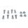 Wheel Stud and Nut Kit All Balls Racing 85-1137 spredaj