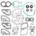 Complete gasket set with oil seal WINDEROSA 611114