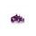 Screws PUIG ANODIZED 0689L violet M6 x 25mm (6pcs)